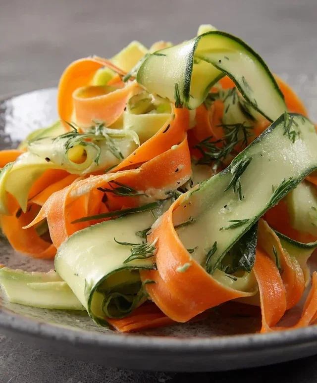 Carrot and Cucumber Ribbon Salad
