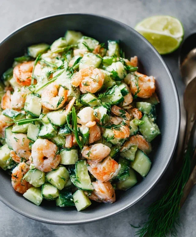 Cucumber Shrimp Salad