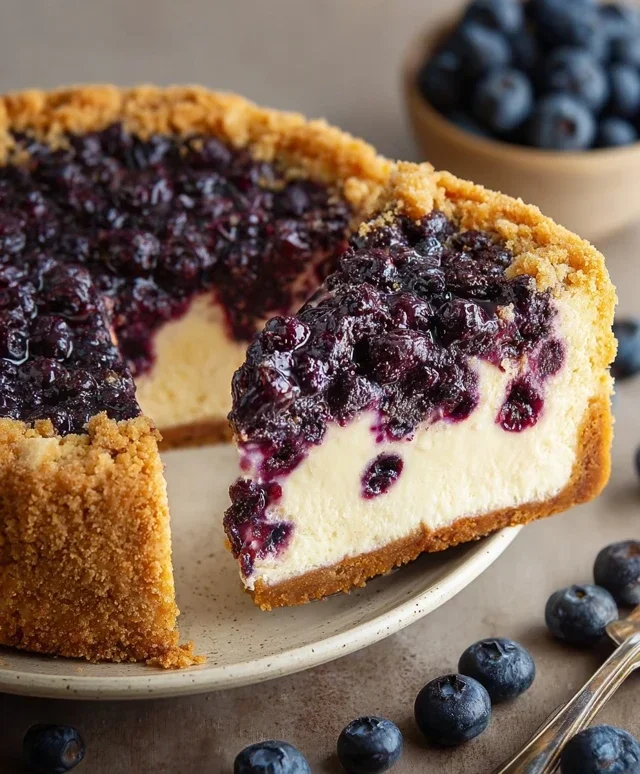 Blueberry Crum extract extractble Cheesecake