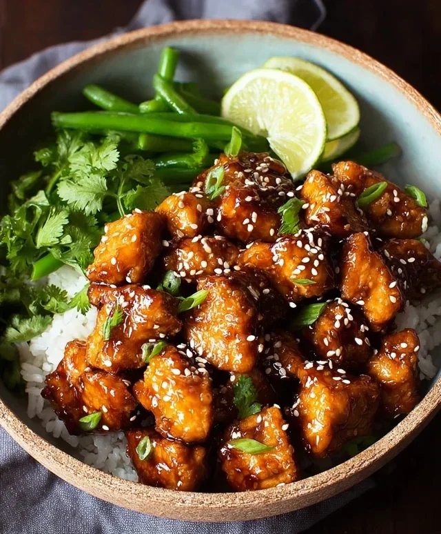 Healthy Sesame Chicken Dish