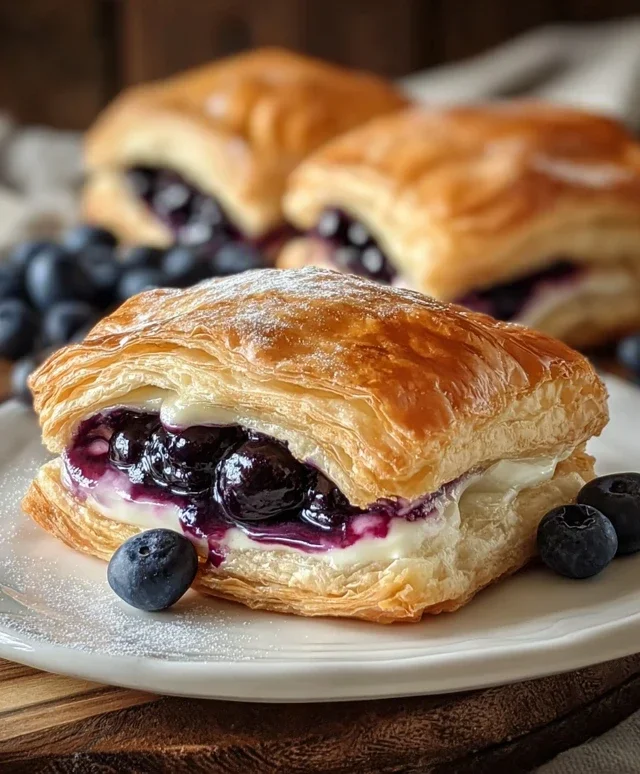 Blueberry Cream Cheese Puff Pastry