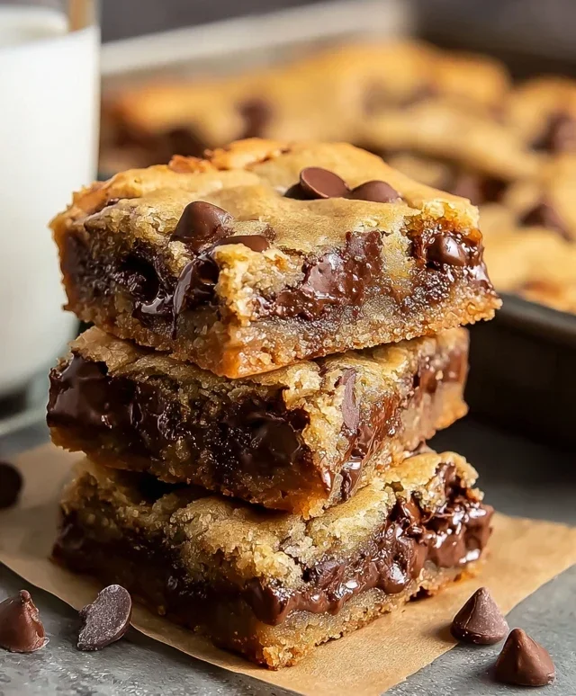 Gooey Chocolate Chip Cookie Bars