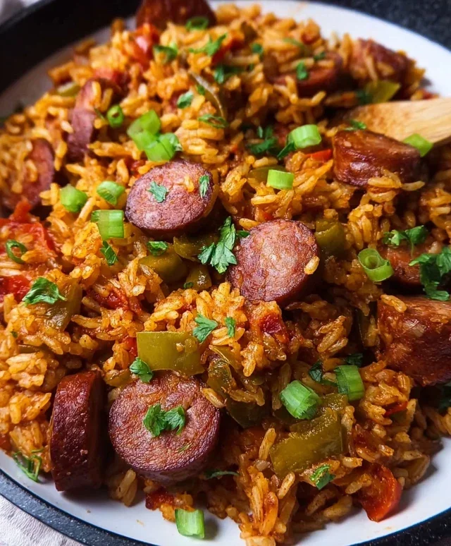 Cajun Sausage and Rice Skillet