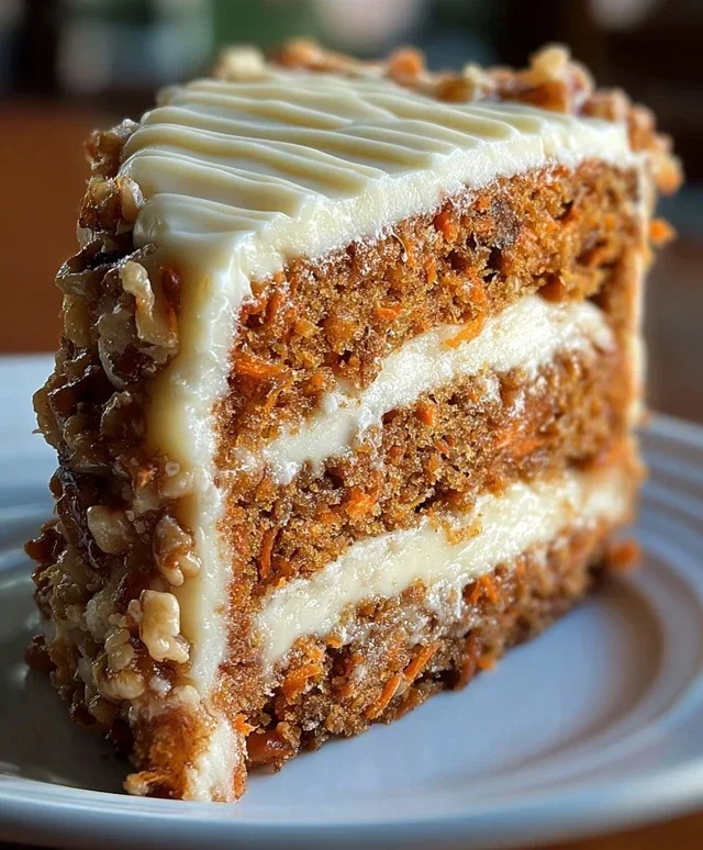 Honeybun Carrot Cake with Cheesecake Filling