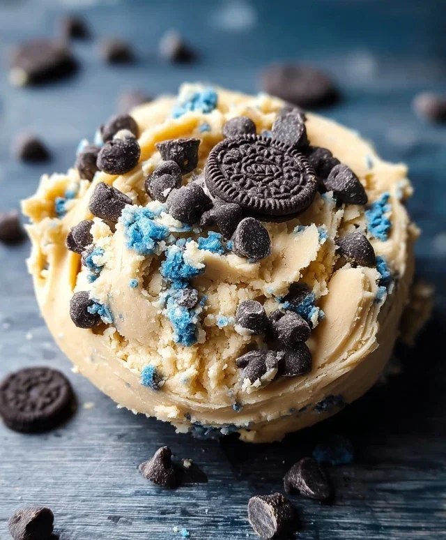 Cookie Monster Edible Cookie Dough