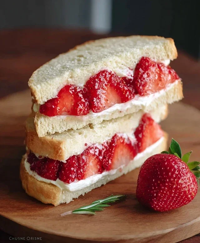4-ingredient Strawberry Sando