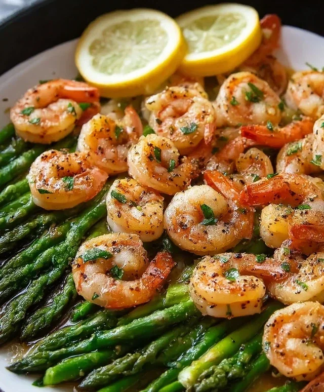 Lemon Garlic Shrimp and Asparagus (20-Minutes)