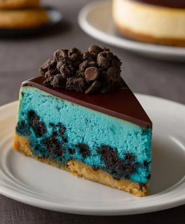 Cookie Monster Cheesecake
