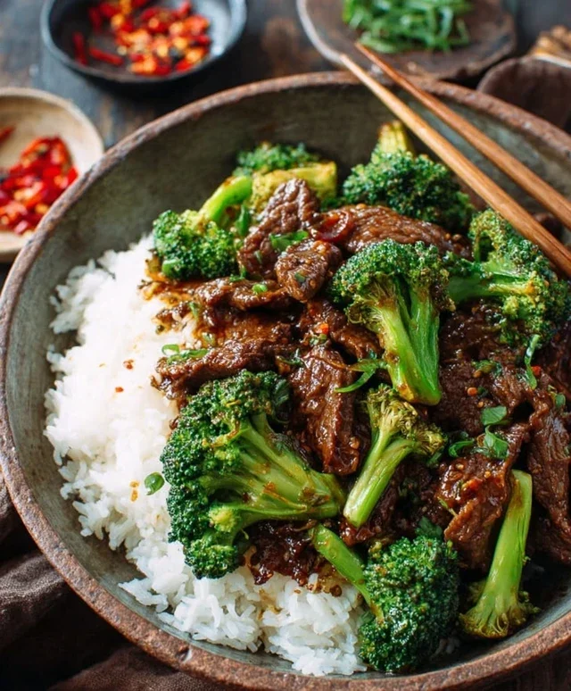 Chinese Beef and Broccoli (牛肉炒西兰花)