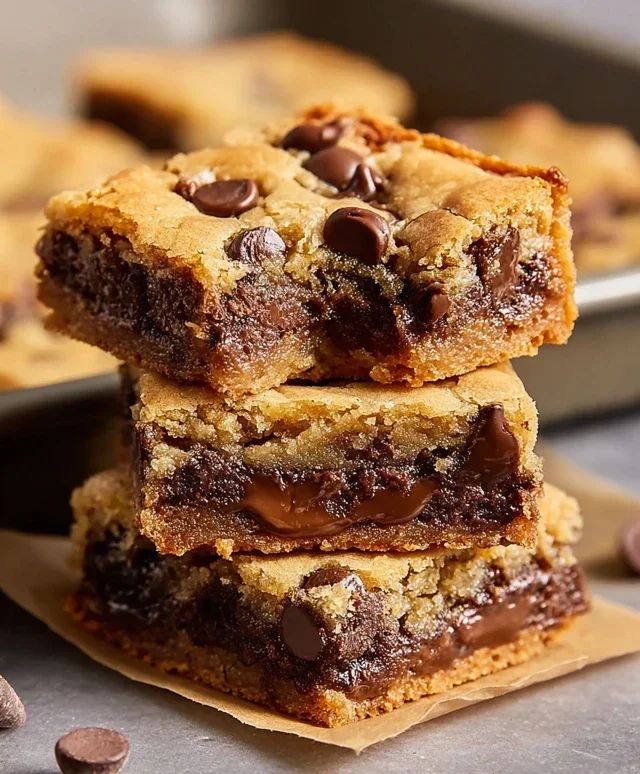 Gooey Chocolate Chip Cookie Bars