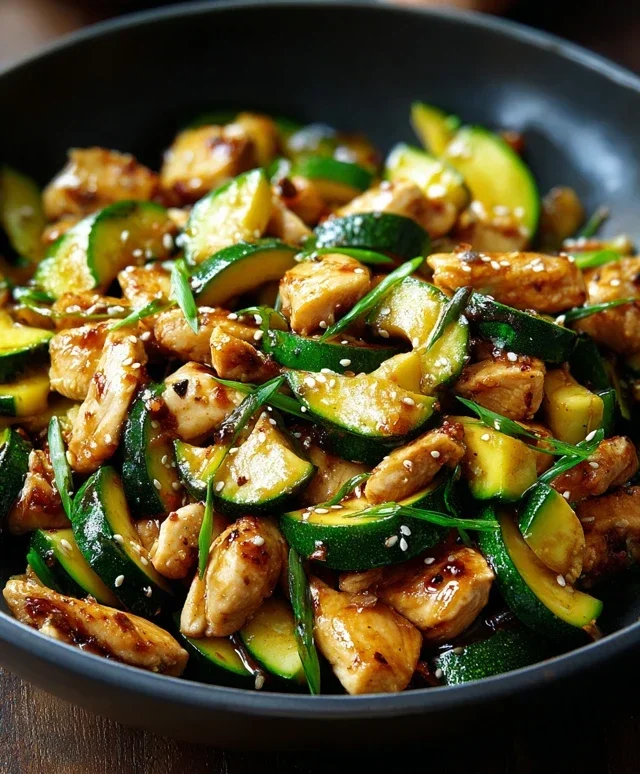 Chicken Zucchini Stir Fry
