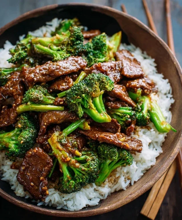 Chinese Beef and Broccoli (牛肉炒西兰花)