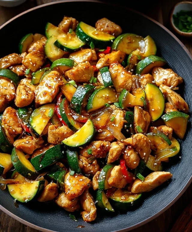 Chicken Zucchini Stir Fry