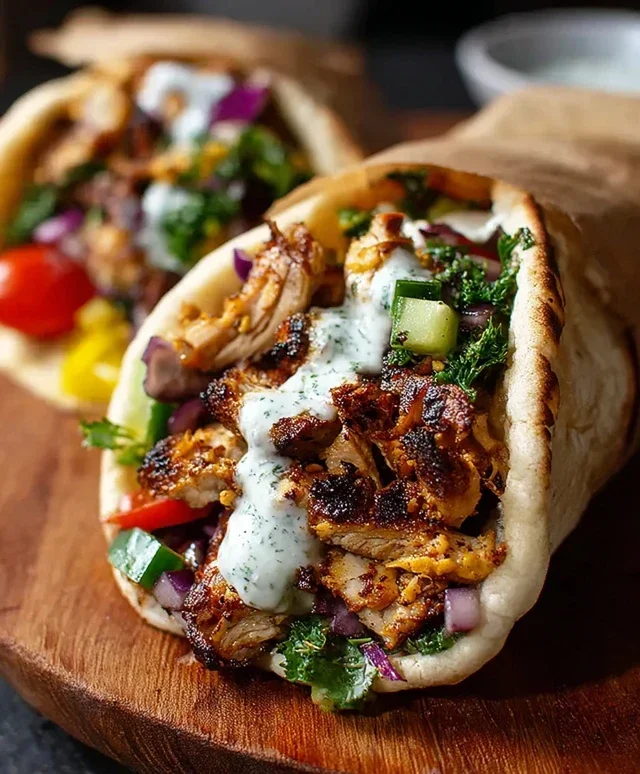 Chicken Shawarma with Garlic Sauce Recipe (Easy & Delicious)