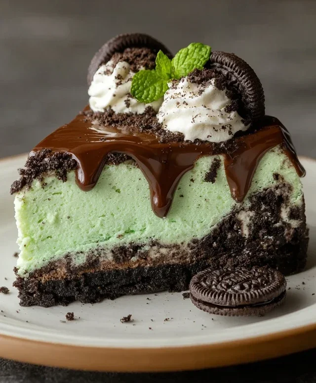 Mint Oreo Cheesecake Delight