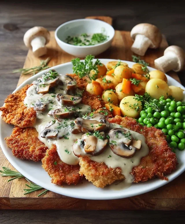 Rahmschnitzel Creamy Mushroom Schnitzel