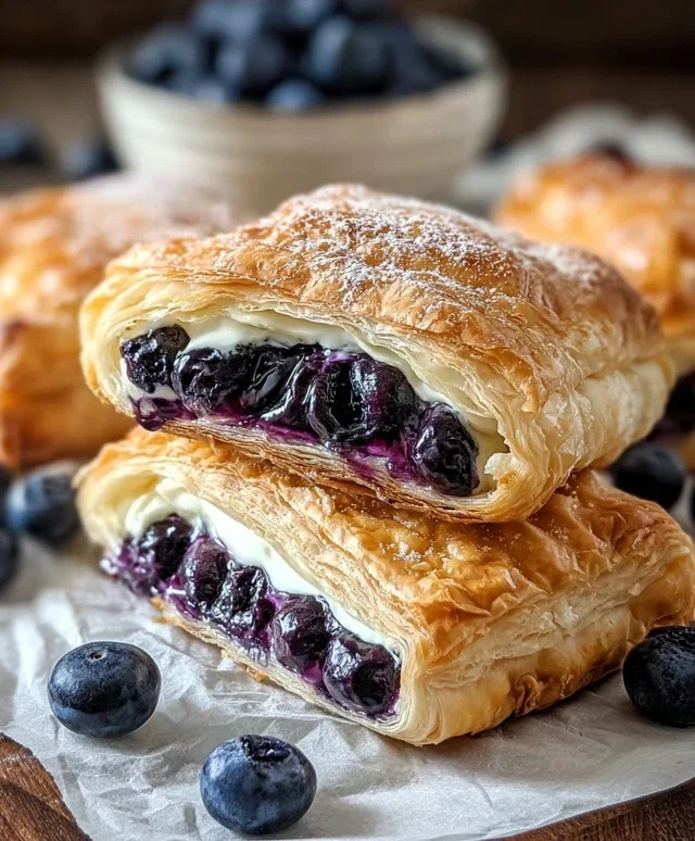 Blueberry Cream Cheese Puff Pastry