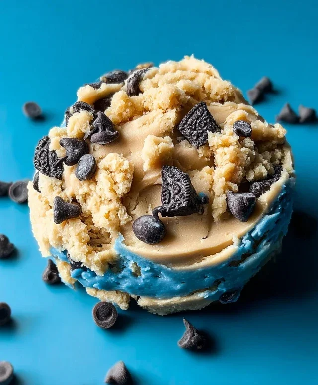Cookie Monster Edible Cookie Dough