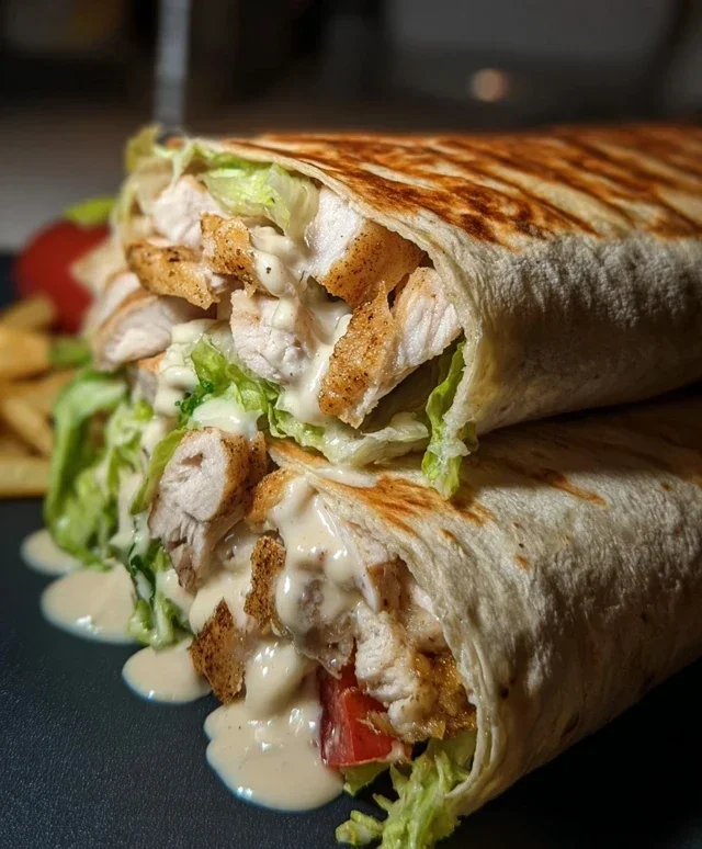 Chicken Caesar Wraps