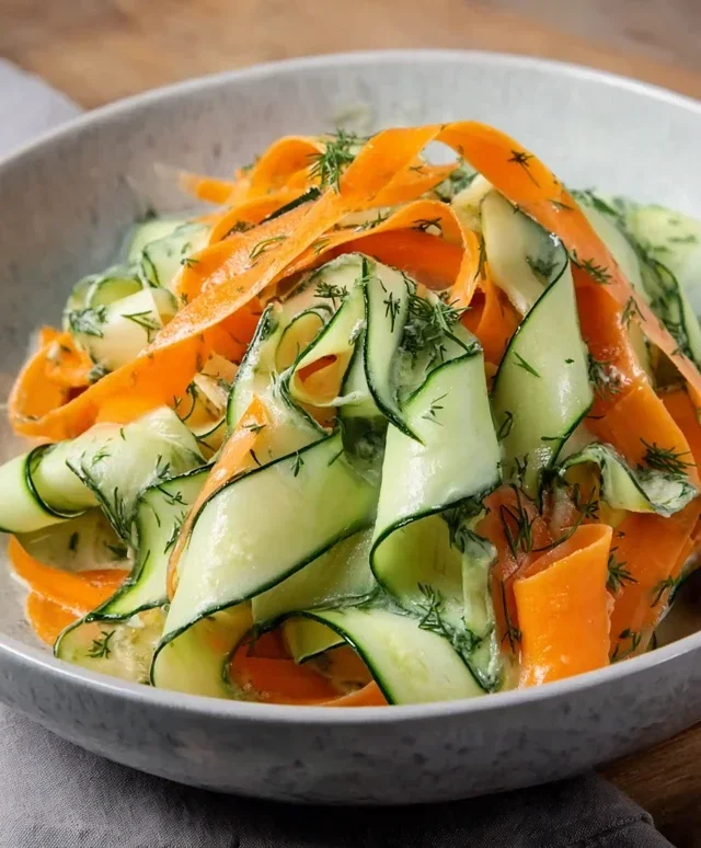 Carrot and Cucumber Ribbon Salad