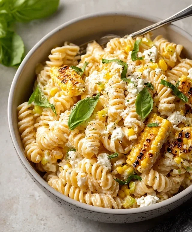 Creamy Street Corn Pasta Salad