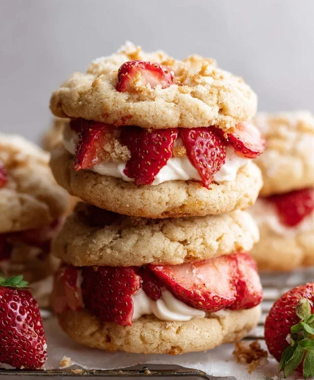 Strawberry Shortcake Cookies