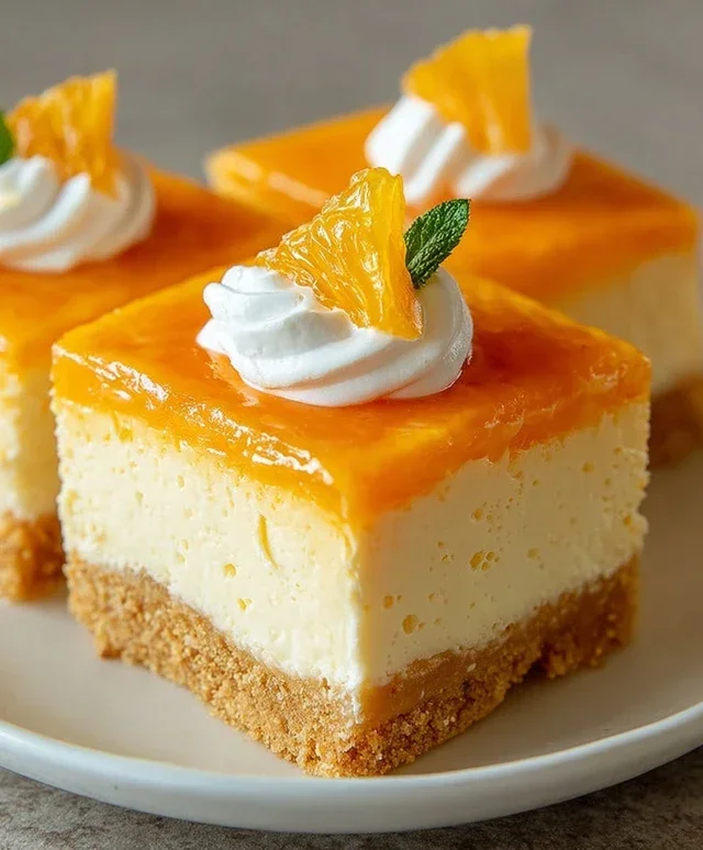 Orange Creamsicle Cheesecake Bars