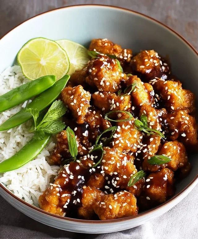 Healthy Sesame Chicken Dish