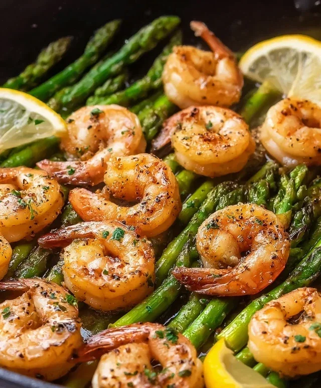 Lemon Garlic Shrimp and Asparagus (20-Minutes)