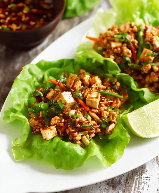 Tofu Lettuce Wraps