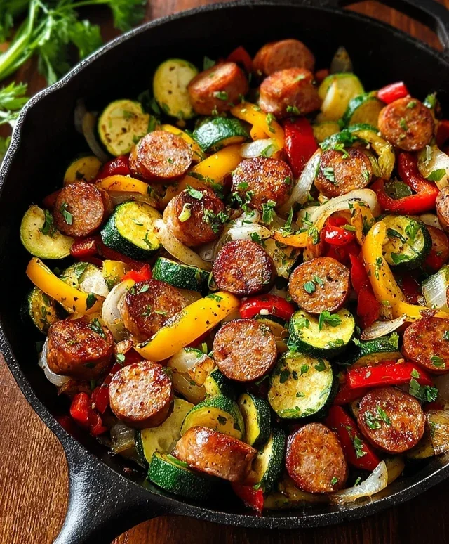 Sausage and Veggies Skillet