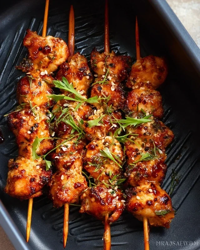 Bang Bang Chicken Skewers