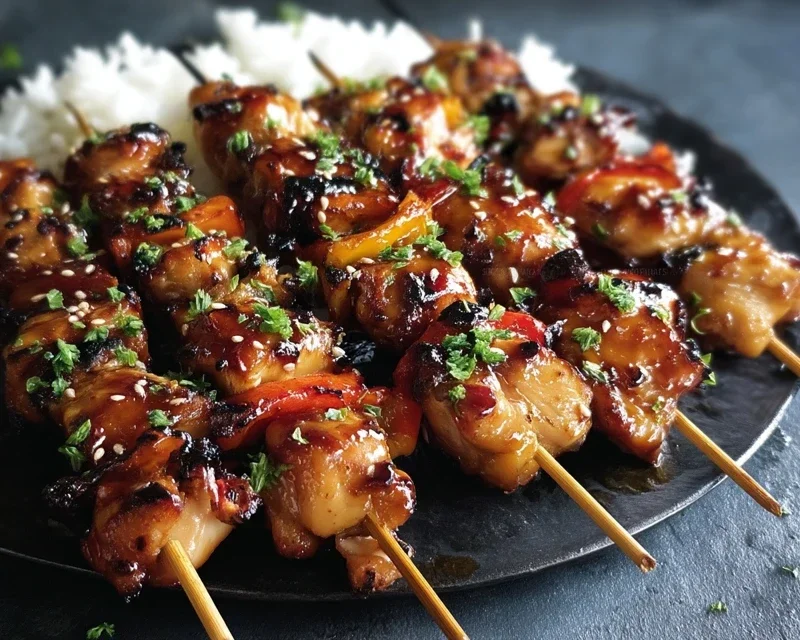 Teriyaki Chicken Skewers