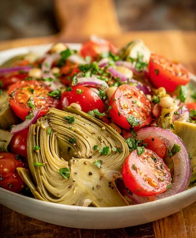 Tuscan Artichoke Tomato Salad