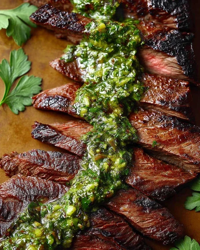 Skirt Steak Marinade Recipe with Chimichurri Recipe