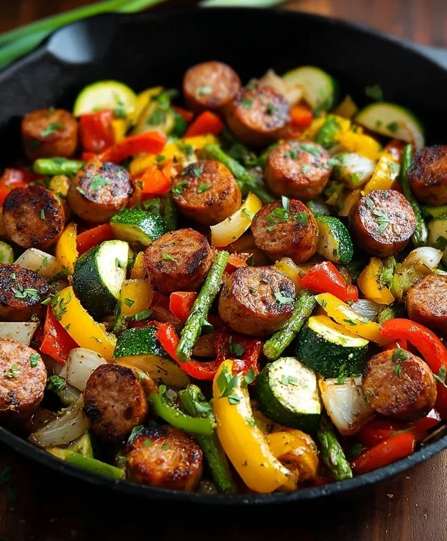 Sausage and Veggies Skillet