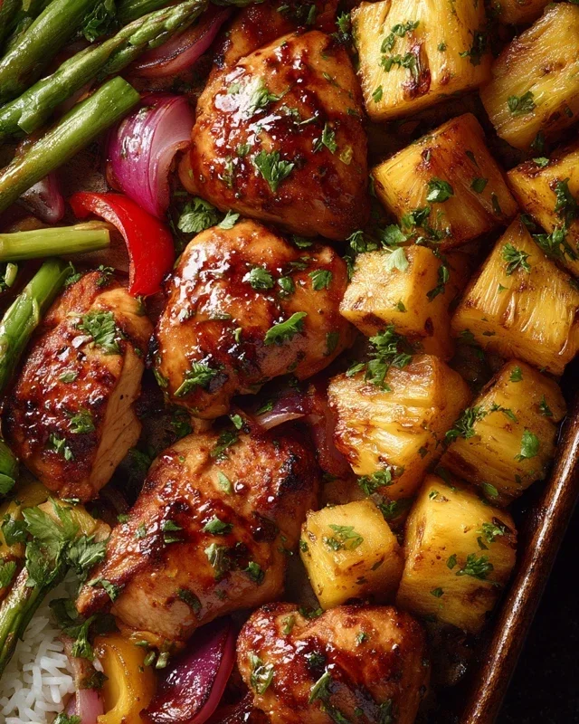 Hawaiian Chicken Sheet Pan