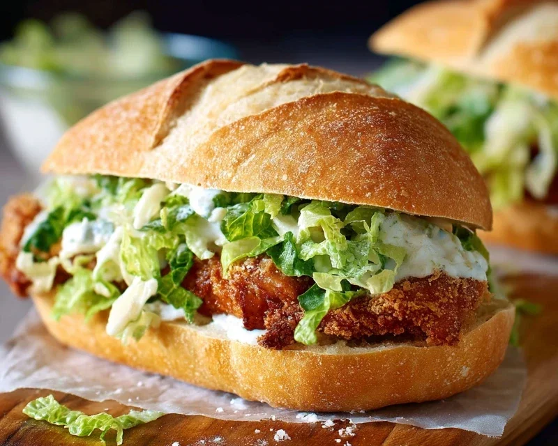 Crispy Chicken Caesar Sandwich