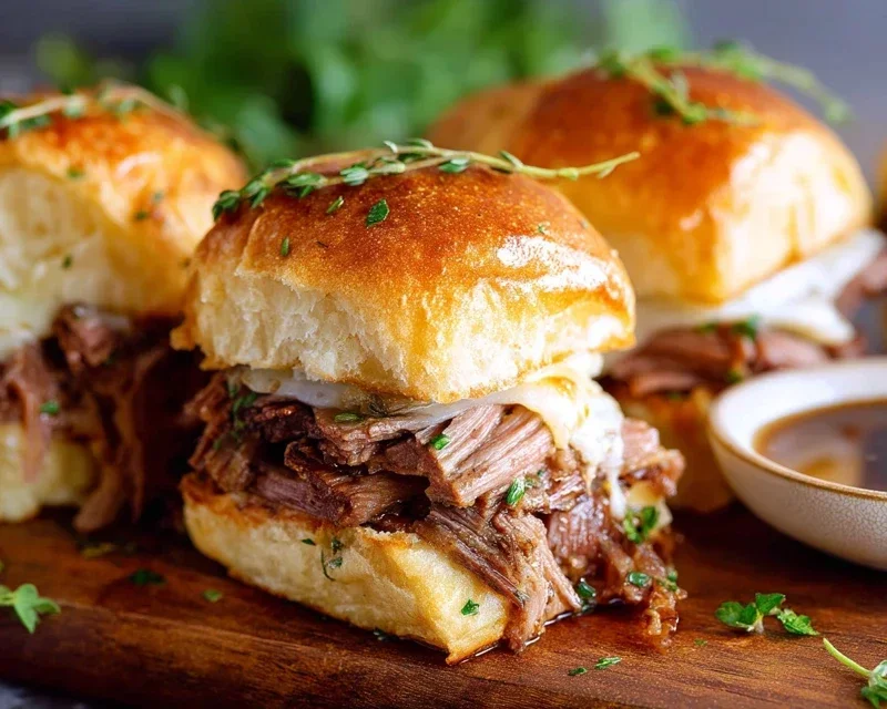 Easy French Dip Sliders Recipe