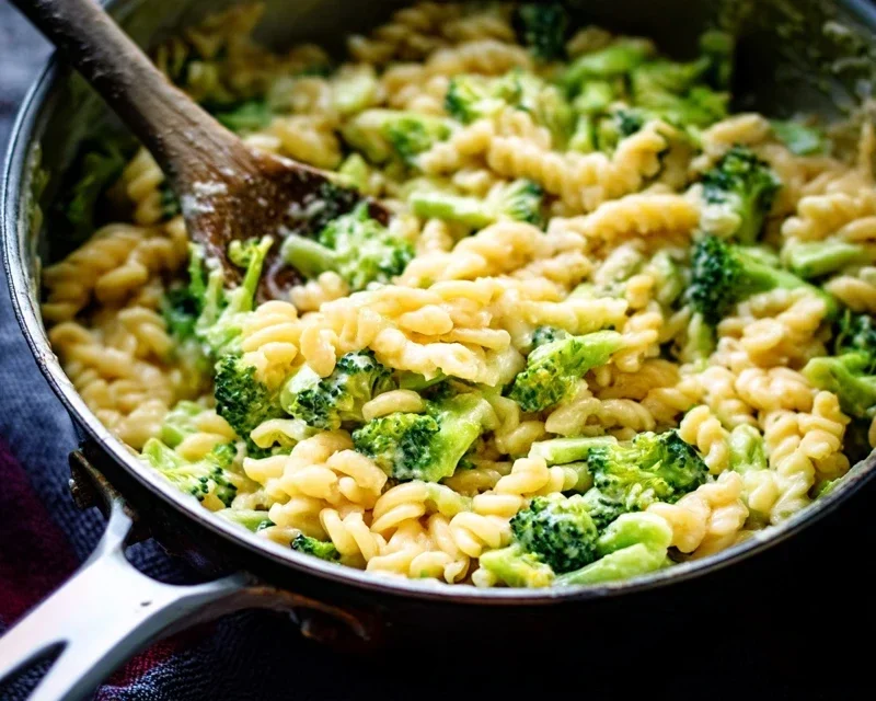 One Pot Healthy Broccoli Mac and Cheese