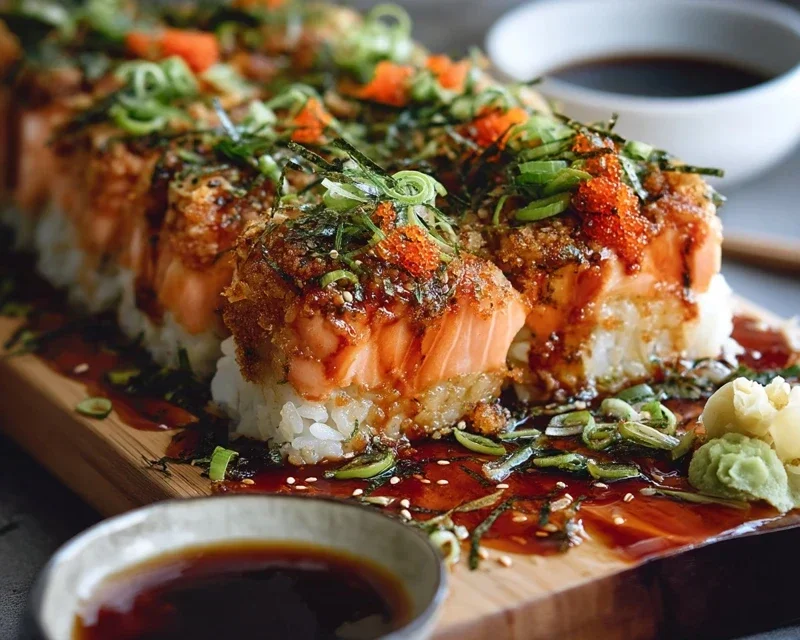 Spicy Salmon Sushi Bake Recipe
