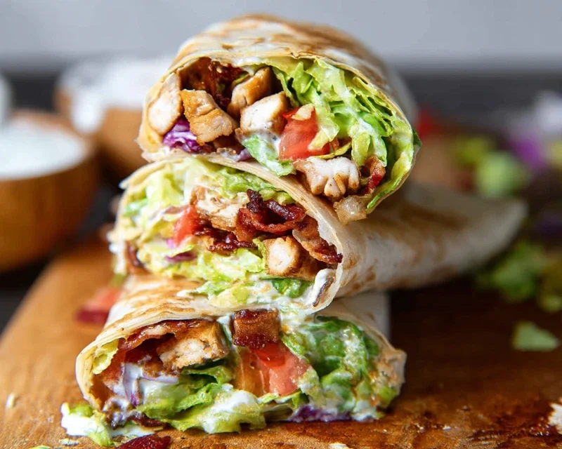 Crispy Chicken Beef Beef Bacon Ranch Wrap