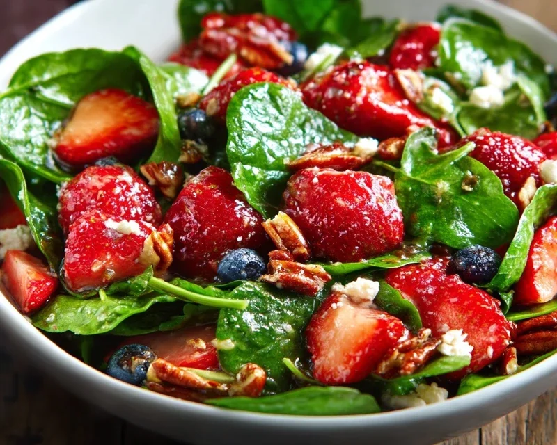 15-Minute Strawberry Spinach Salad