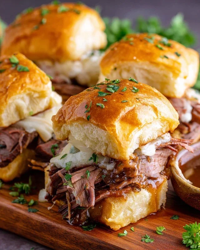 Easy French Dip Sliders Recipe