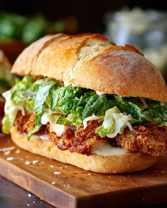 Crispy Chicken Caesar Sandwich