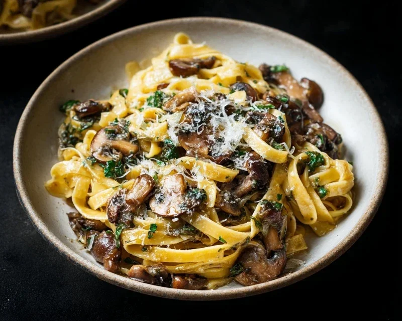 Garlic Mushroom Pasta