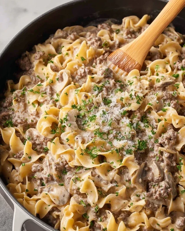30-Minute Ground Beef Stroganoff