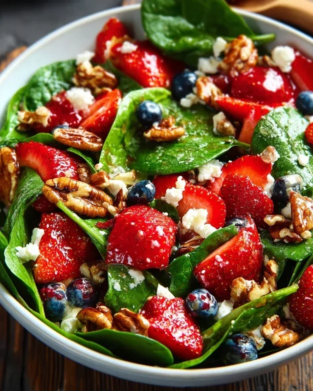 15-Minute Strawberry Spinach Salad