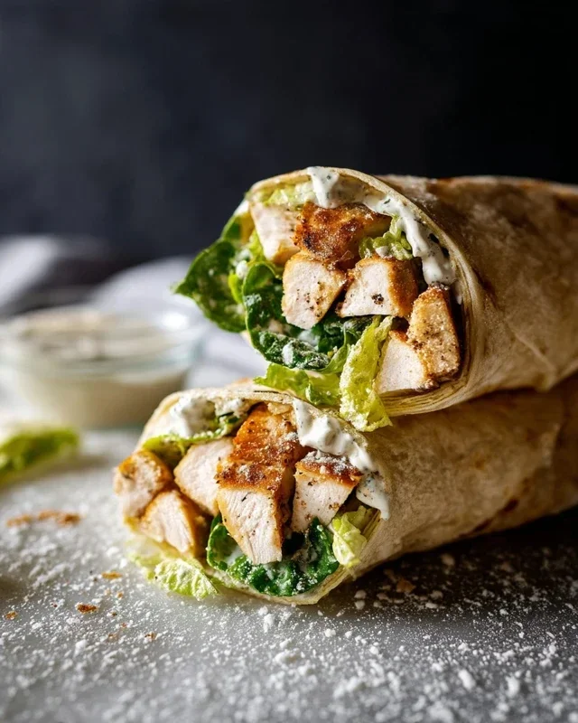 Chicken Caesar Wraps
