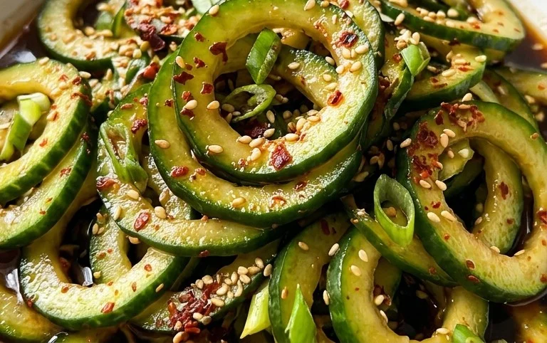 Spiral Cucumber Salad: Korean-Inspired Recipe